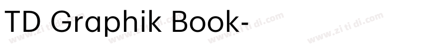 TD Graphik Book字体转换